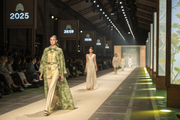 Sustainable luxury fashion collection showcase