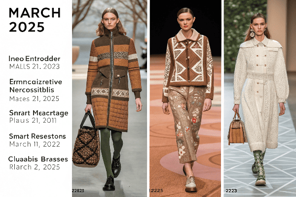 March 2025 fashion runway showcase