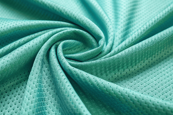 Polyester sportswear fabric close-up