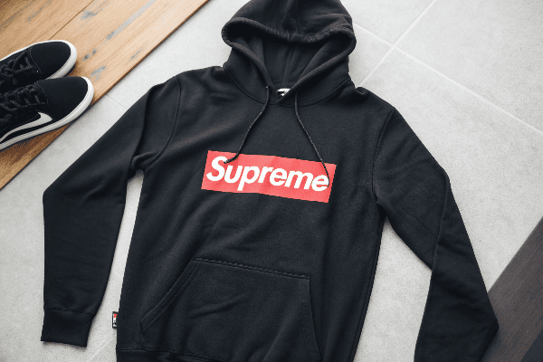 Supreme style hoodies custom branding