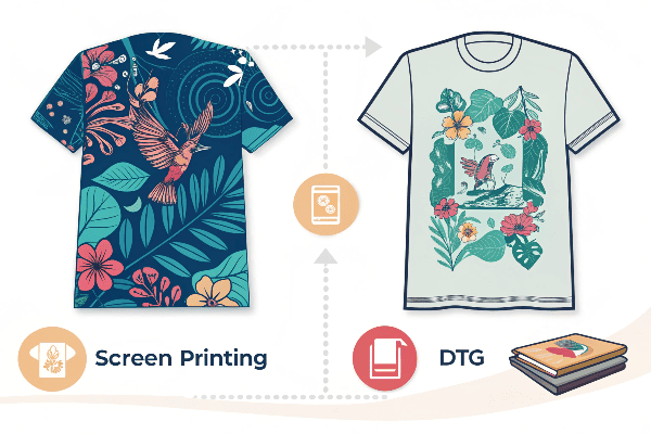 T-shirt printing methods comparison