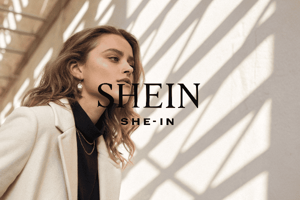 SHEIN logo with pronunciation guide