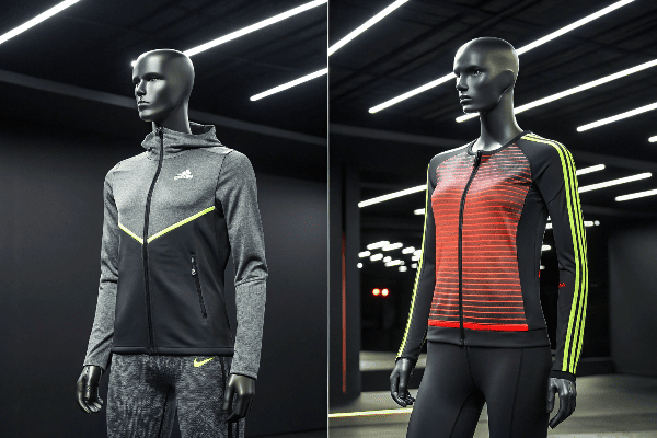 Nike and Adidas sportswear comparison