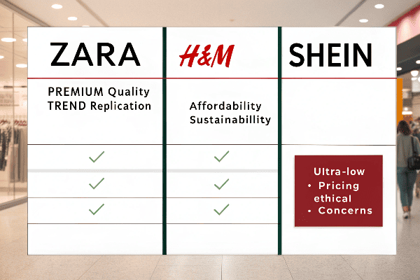 fast fashion brands comparison