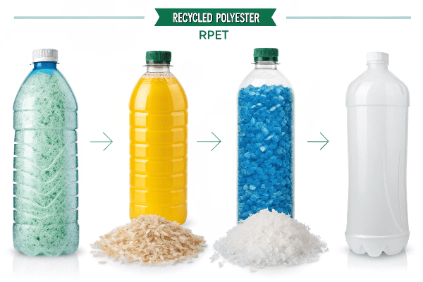 Recycled polyester production process