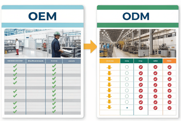 OEM ODM manufacturing process diagram