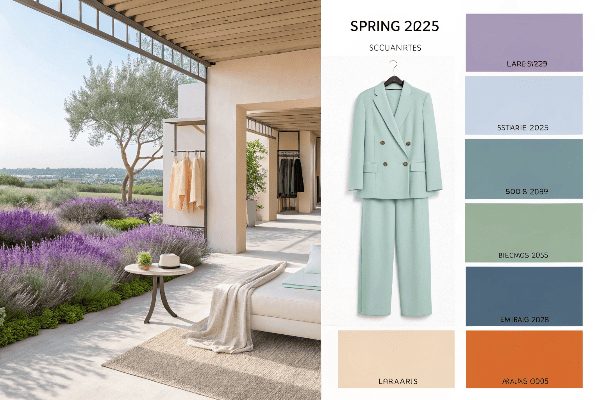 Spring 2025 color palette samples