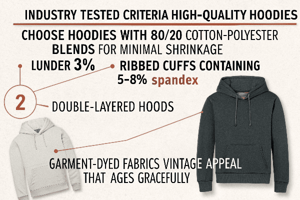 Hoodie fit diagram