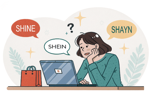 Person looking confused at SHEIN website
