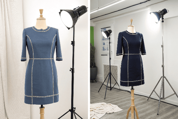Comparison of Shein clothing items showing different quality levels