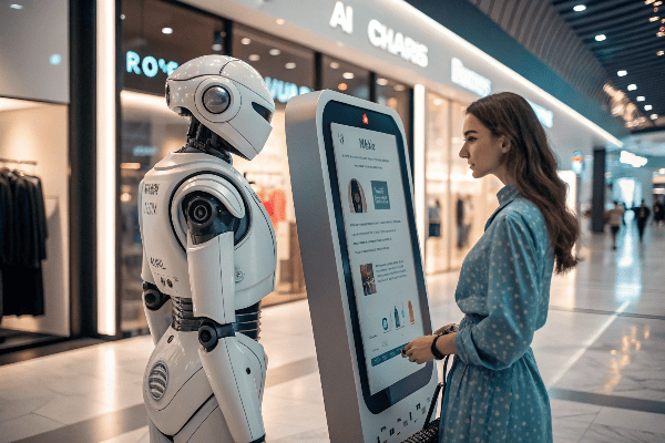 AI chatbot providing customer support