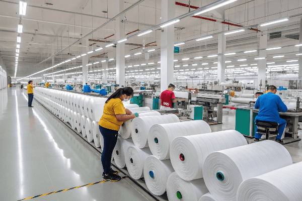 Cotton t-shirt production