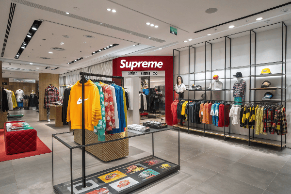 Supreme Spring/Summer collection display