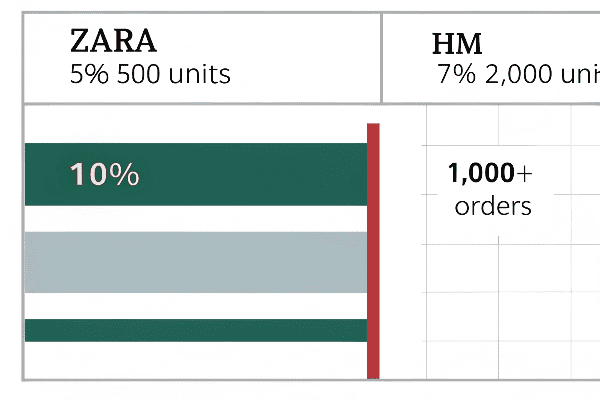 Bulk order quantity tiers