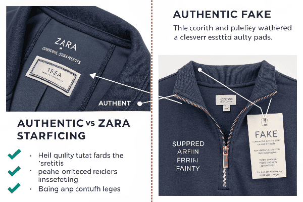 Authentic Zara tags and labels