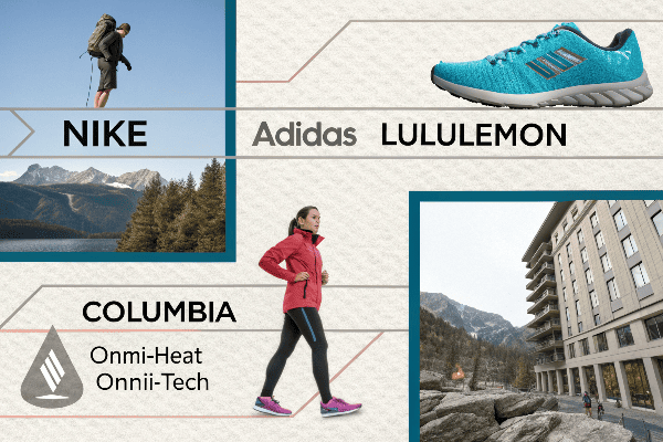 Various sportswear brands comparison