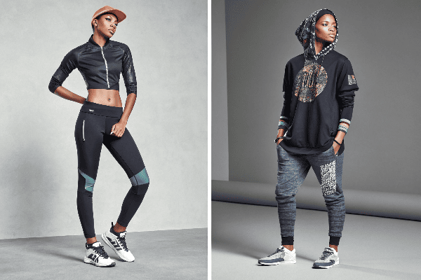 Stylish woman in modern streetwear outfit