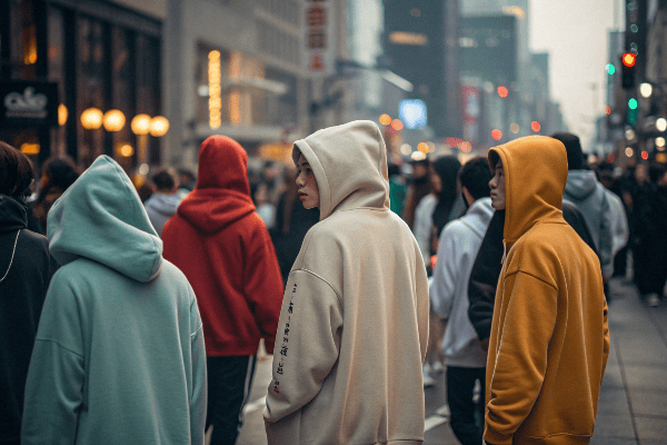Street fashion crowd