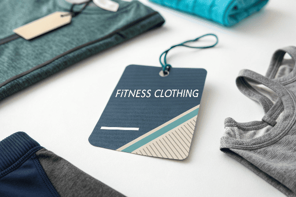 Sketches of fitness clothing design concepts