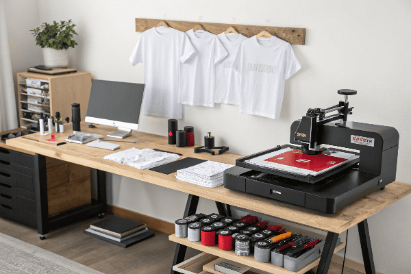 Home t-shirt printing setup