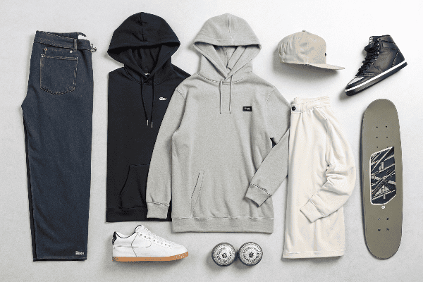 Comparison of sportswear and streetwear outfits