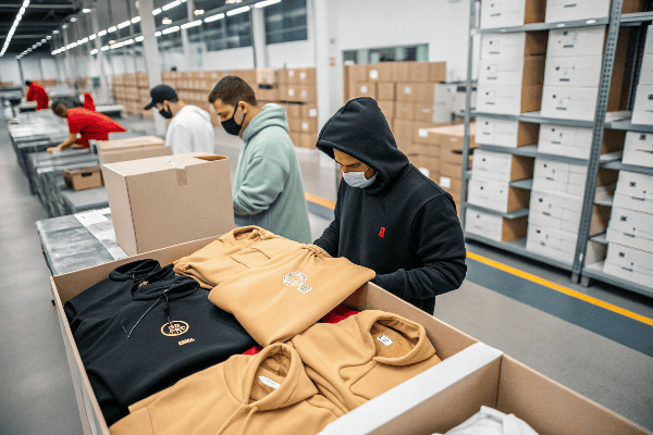 Streetwear packaging station