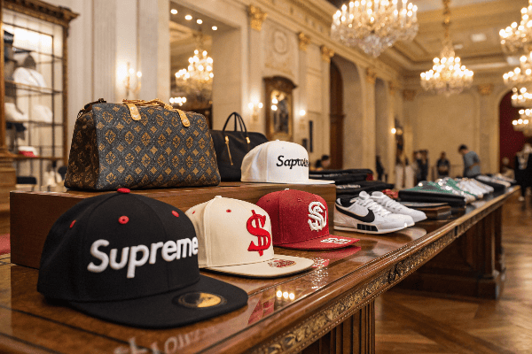 Supreme auction items at high-end auction house