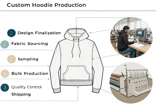 custom hoodie manufacturing process
