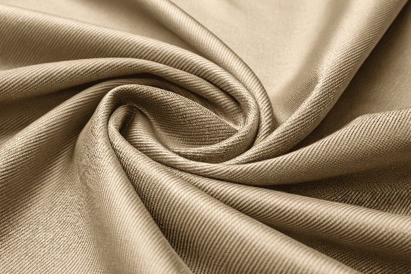 Close-up of gabardine fabric texture and weave