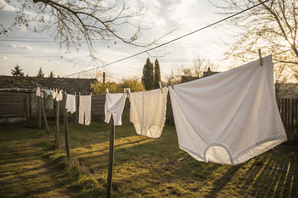 Washing and drying underwear