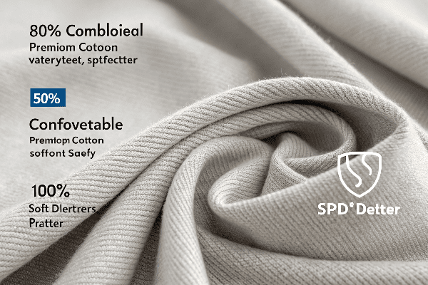 Sp5der hoodie material close-up