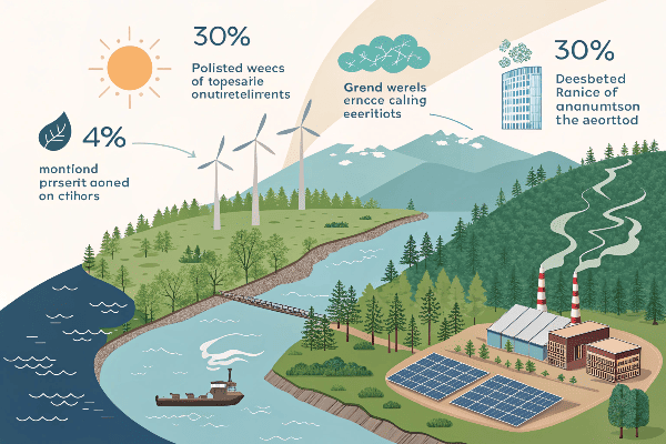 Environmental impact visualization