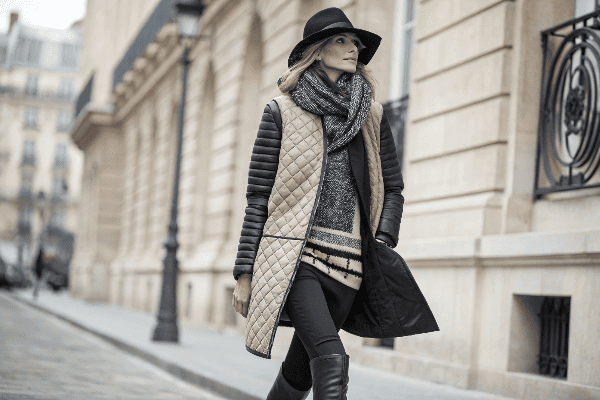 Styled quilted jacket outfit ideas