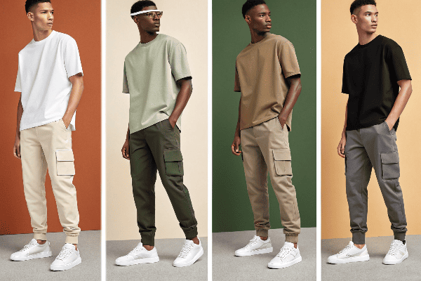 color combinations for cargo pants and oversized tees