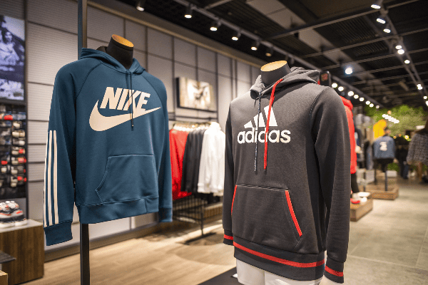 Nike and Adidas hoodie comparison