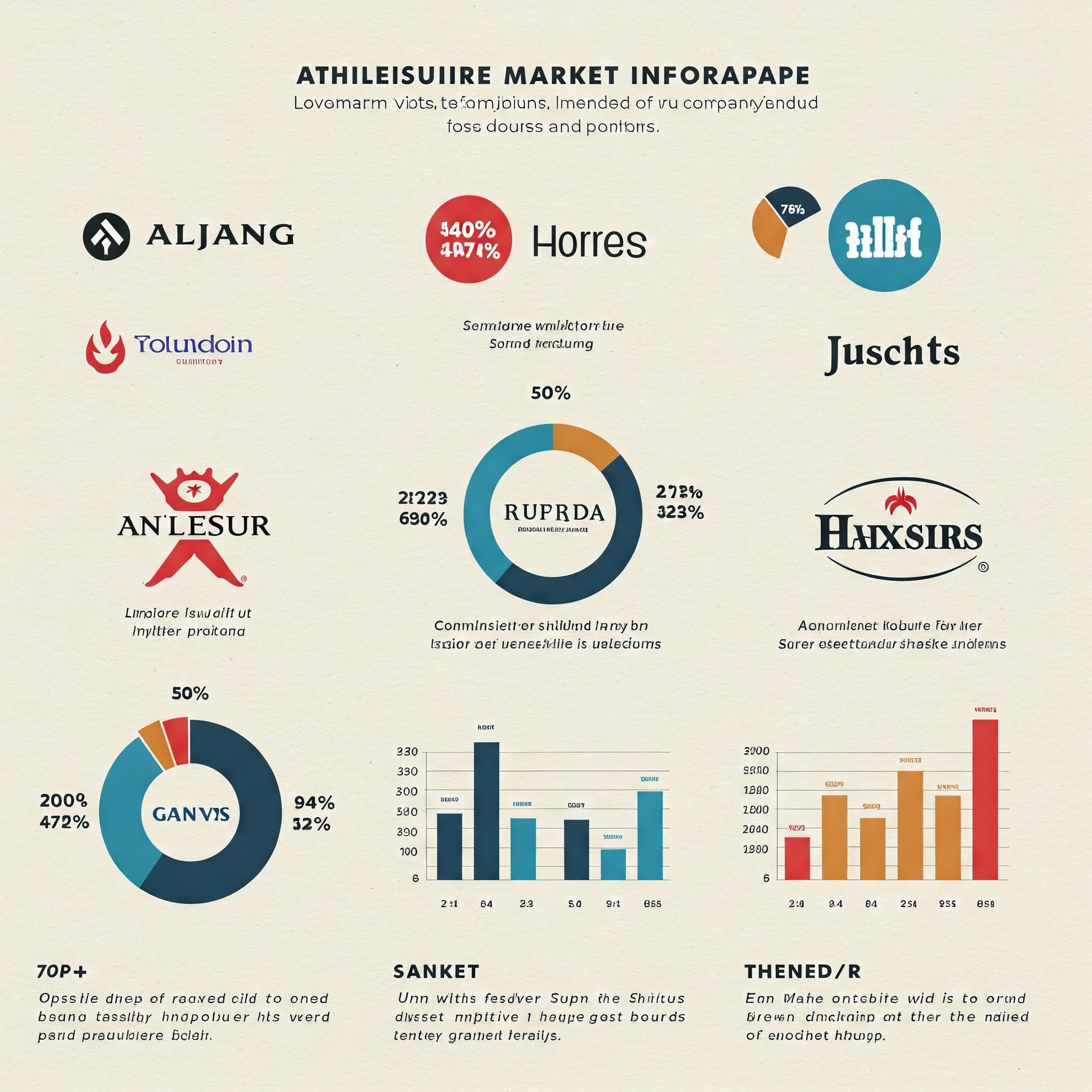 Athleisure market leaders showing brand dominance and market share