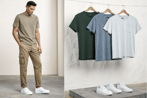T-shirt fabric types with cargo pants