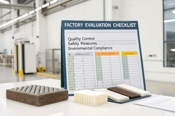Factory evaluation checklist and samples